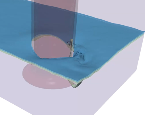 Intake Vortex at a Pump Sump using VOF model of CFD simulation